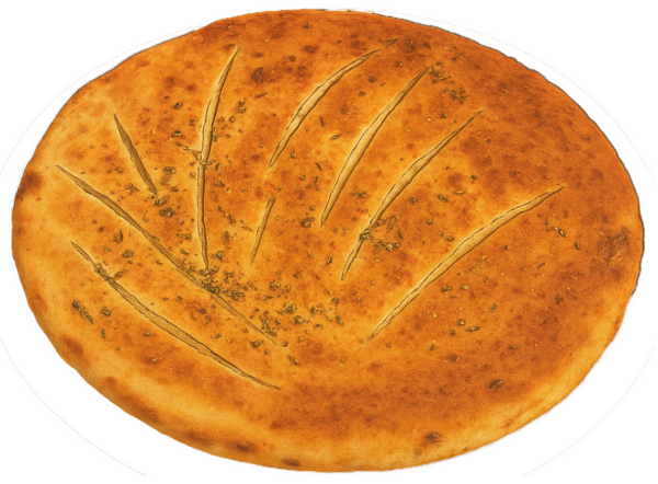 Pain pizza à l'huile d'olives